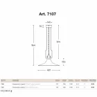 Llambë varëse në bronzi dhe mulli bakri me goditje Viadurini