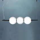 Llambë varëse qelqi Venecia me fryrje me dorë 95 cm - Jupiter Viadurini