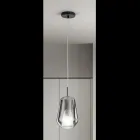 Llambë varëse në Xham dhe Tel Transparent Prodhuar në Itali - Trilly Viadurini