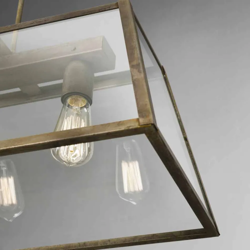 Llambë varëse industriale 3 drita në Londër Il Fanale Viadurini