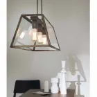 Llambë varëse industriale 3 drita në Londër Il Fanale Viadurini