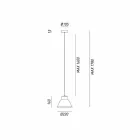 llambë varëse industriale Iron Loft Mini Il Fanale Viadurini