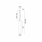 Llambë varëse industriale Ø 10 cm Luledielli Il Fanale Viadurini