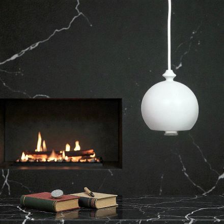 Llambë pezullimi moderne Aldo Bernardi në qeramikë I Lustrini 5 Viadurini