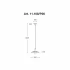 Llambë varëse bashkëkohore, linja Civetta Aldo Bernardi Viadurini