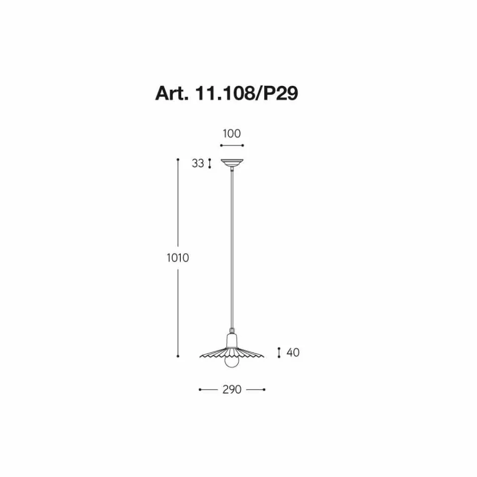 Llambë varëse bashkëkohore, linja Civetta Aldo Bernardi Viadurini