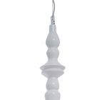 Hija e llambës së pezullimit të shkurtër me dizajn qeramik me shkëlqim të bardhë - Kadabra Viadurini