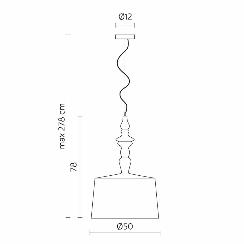 Hija e llambës së pezullimit të shkurtër me dizajn qeramik me shkëlqim të bardhë - Kadabra Viadurini