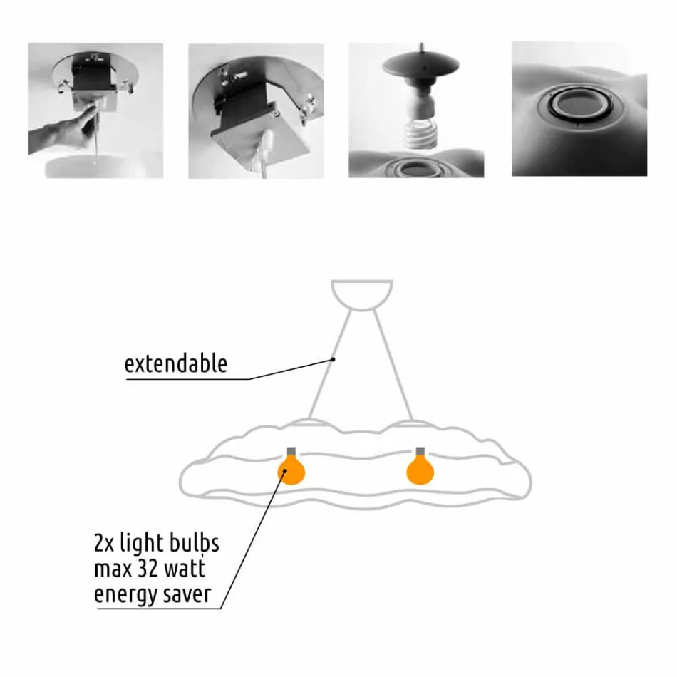 Llambë pezullimi në natyrë për krijimin e resë plastike - Nefos nga Myyour Viadurini