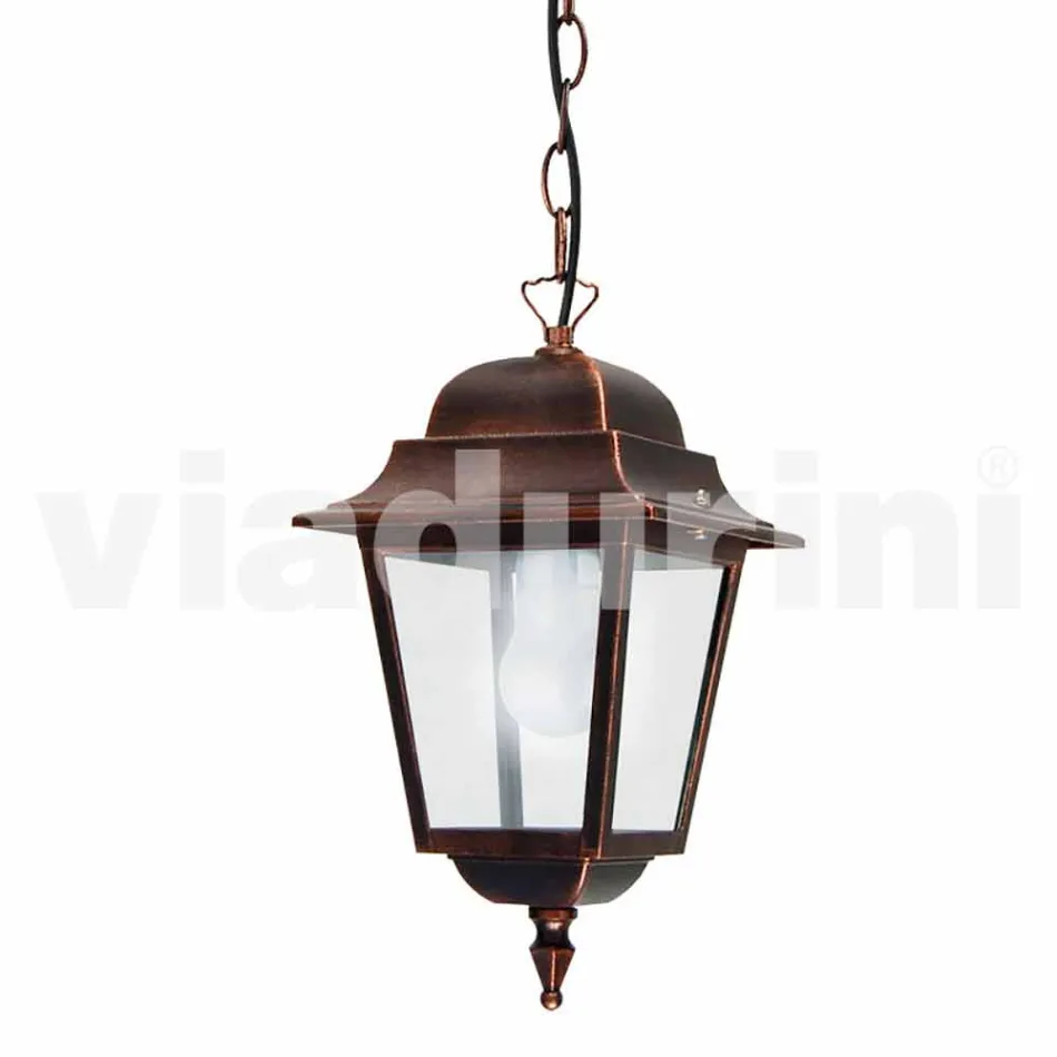 Llambë pezullimi në natyrë prej alumini, e bërë në Itali, Aquilina Viadurini