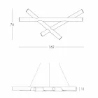 Llambë pezullimi polietileni White Slide Mesh prodhuar në Itali Viadurini