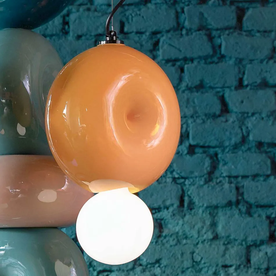 Llambë pezullimi e rrumbullakët qeramike Prodhuar në Itali - Bumbum Viadurini