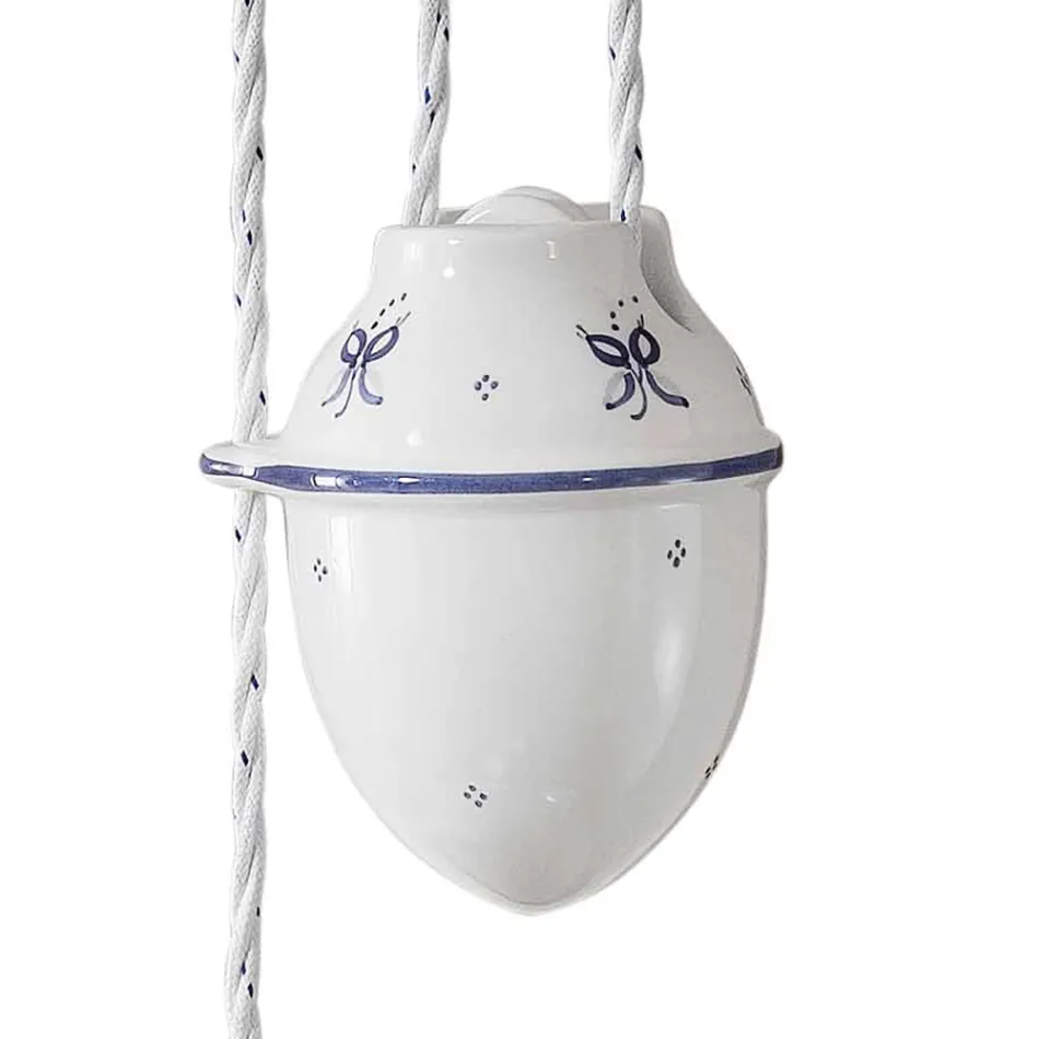 Llambë varëse lart-poshtë në Qeramikë të Dekoruar 2 Madhësish - Asti Viadurini