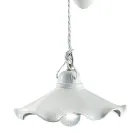 Llambë pezulluese lart-poshtë në qeramikë me onde me shkëlqim - Belluno Viadurini