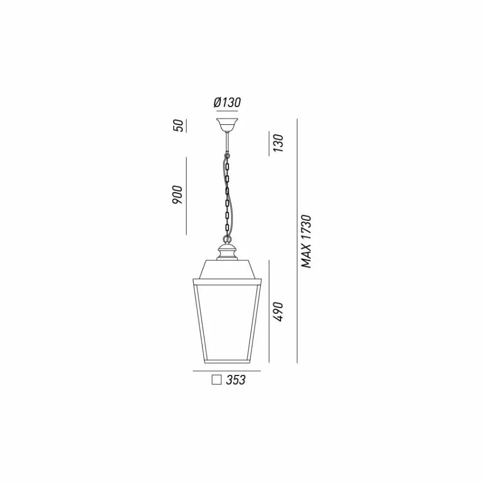 Llambë varëse me stil industrial Quadro Il Fanale Viadurini