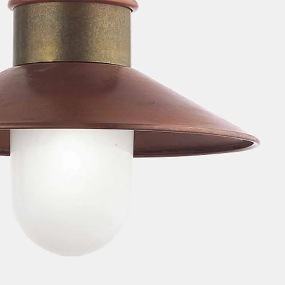 Llambë pezullimi e cilësisë së mirë në tunxh dhe bakër me zinxhir - Borgo nga Il Fanale Viadurini