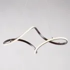 Llambë qelqi dhe metali e punuar me dorë, e prodhuar në Itali, për dhomën e ndenjes dhe dhomën e gjumit - Pictor Viadurini