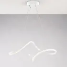 Llambë qelqi dhe metali e punuar me dorë, e prodhuar në Itali, për dhomën e ndenjes dhe dhomën e gjumit - Pictor Viadurini