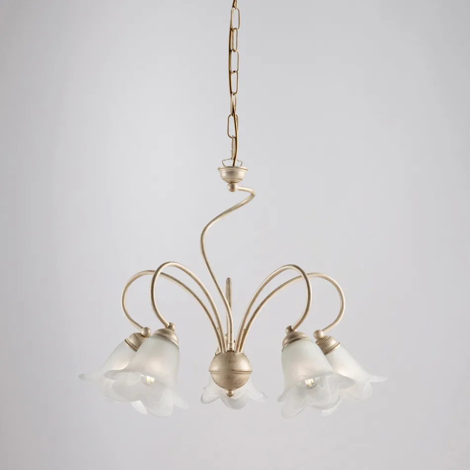 Llambë qelqi dhe metali e punuar me dorë për hapësira të rafinuara – Cometa Viadurini