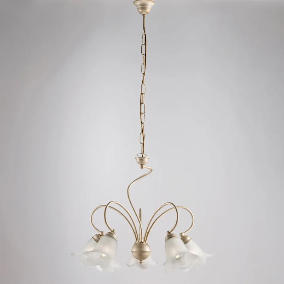 Llambë qelqi dhe metali e punuar me dorë për hapësira të rafinuara – Cometa Viadurini