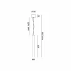 llambë varëse cilindrike Ø8 Girasoli Il Fanale Viadurini