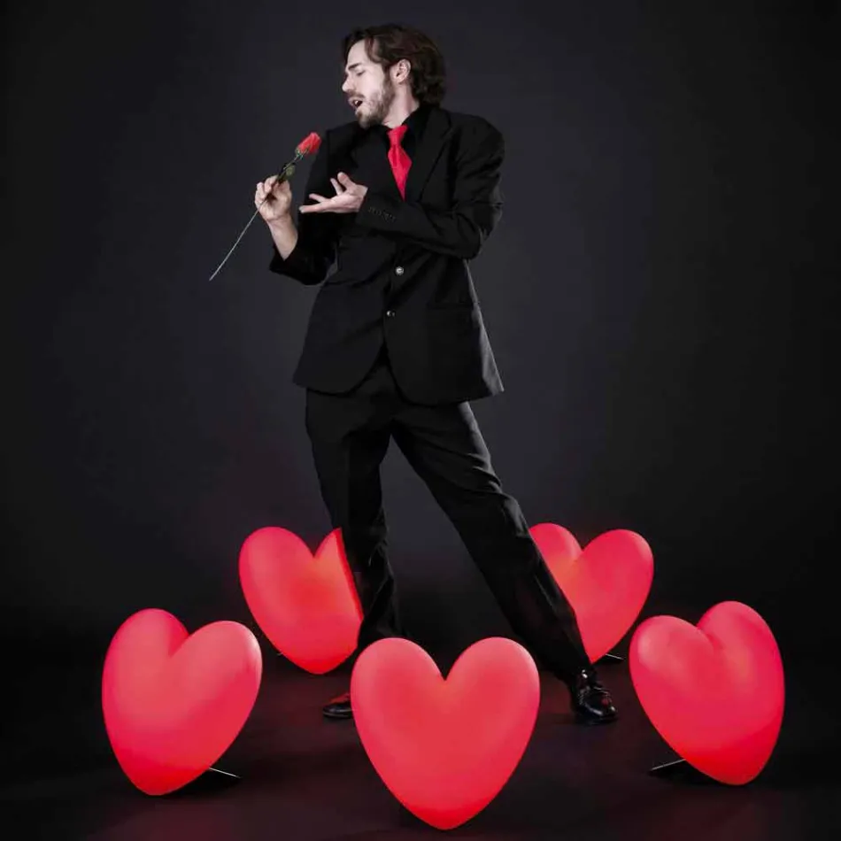 Rrëshqitës me ngjyra Dashuria e llambës së tryezës e bërë në Itali Viadurini