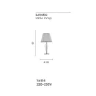 Llambë mbështetëse klasike e punuar me dorë nga xhami Rigaton dhe Metal - Fievole Viadurini