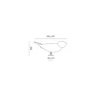 Llambë tavoline në Majolica Toskan të Emaluar Prodhuar në Itali - Uccellino Viadurini