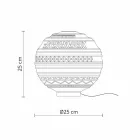 Llambë tavoline në xham të bardhë saten dhe dizajn modern metalik - Morse Viadurini
