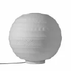 Llambë tavoline në xham të bardhë saten dhe dizajn modern metalik - Morse Viadurini