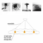 Llambë pezullimi e dizajnit në natyrë në polietileni - Nefos nga Myyour Viadurini