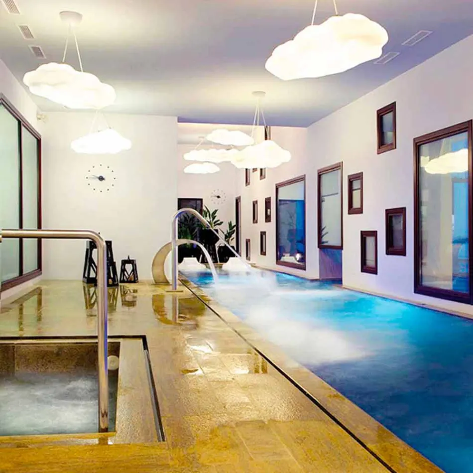 Llambë pezullimi e dizajnit në natyrë në polietileni - Nefos nga Myyour Viadurini