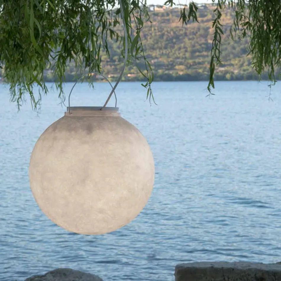 Llamba e jashtme me pezullim In-es.artdesign Luna Out në nebulit Viadurini