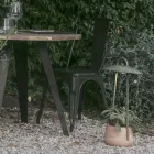 Llamba e jashtme me mbjellëse në balte, alumin dhe tunxh - Cappello Viadurini