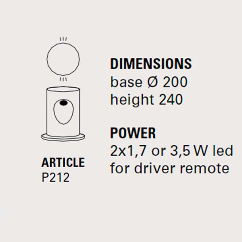 Llambë dyshemeje në natyrë, me 2 drita, U-Boat - Toscot Viadurini