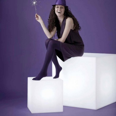Llambë e jashtme e dizajnit Bright Slide Cube prodhuar në Itali Viadurini