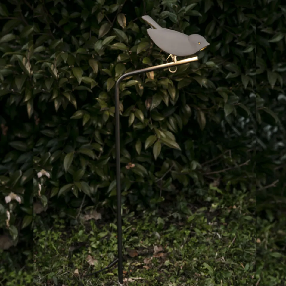 Llambë për natyrë në Majolicë toskane të smaltuar Prodhuar në Itali - Uccellino Viadurini