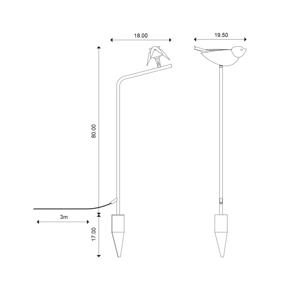 Llambë për natyrë në Majolica toskane të smaltuar Prodhuar në Itali - Uccellino Viadurini