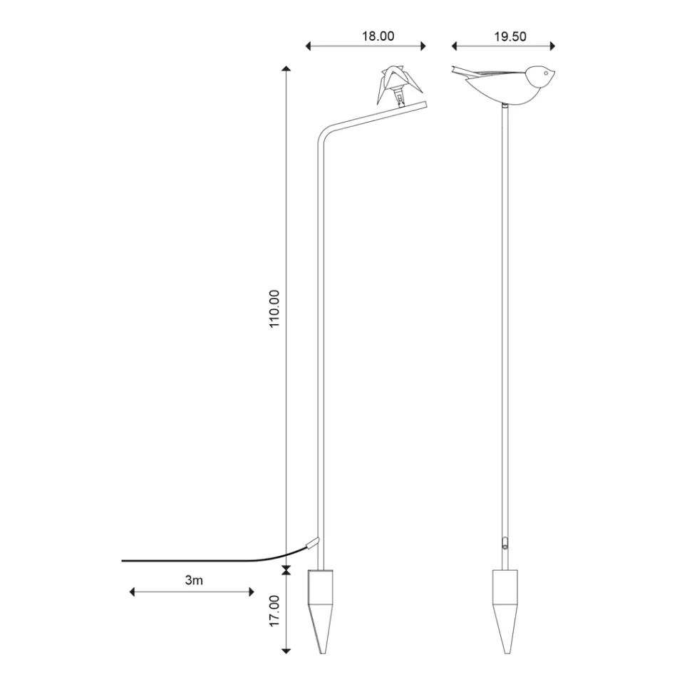Llambë për natyrë në Majolicë toskane të smaltuar Prodhuar në Itali - Uccellino Viadurini