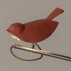 Llambë për natyrë në Majolica toskane të smaltuar Prodhuar në Itali - Uccellino Viadurini