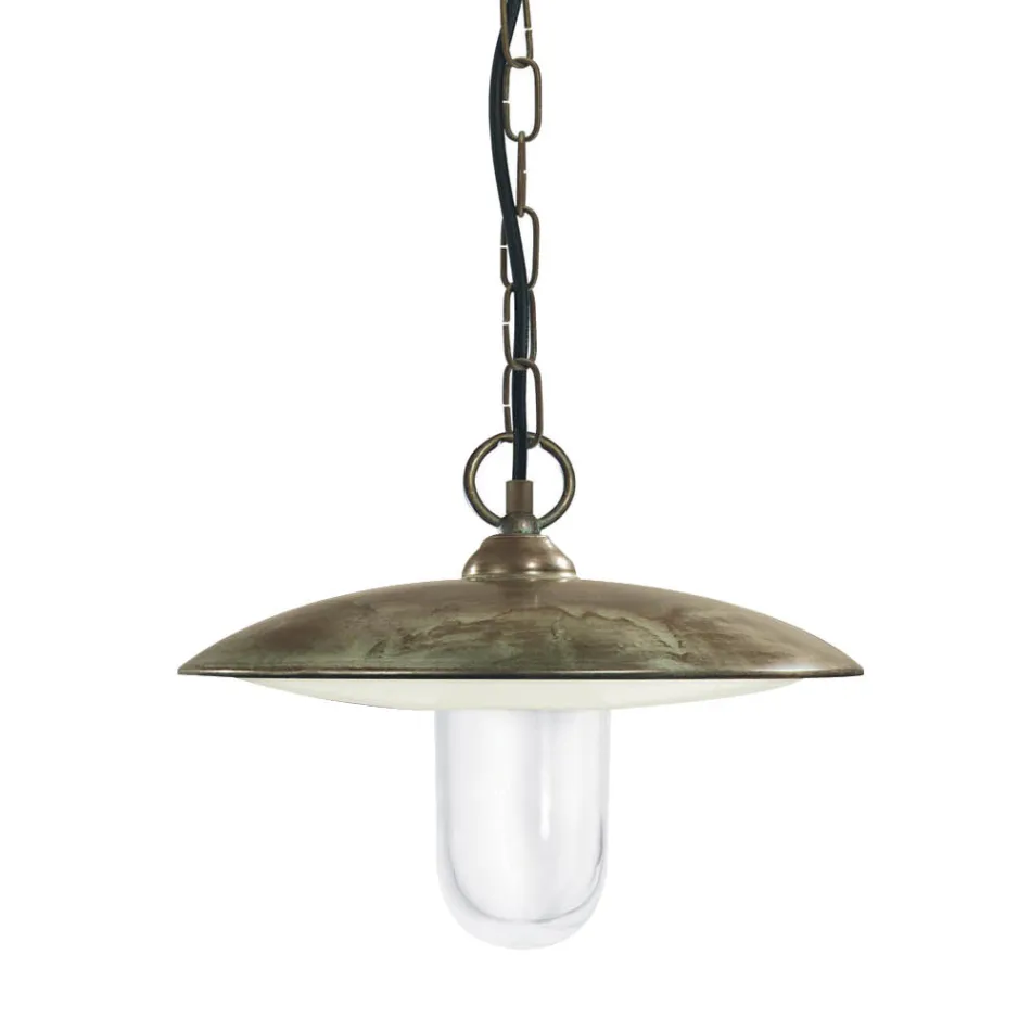 Llambë e jashtme prej bronzi, qelqi dhe IP44 e prodhuar në Itali - Drago Viadurini