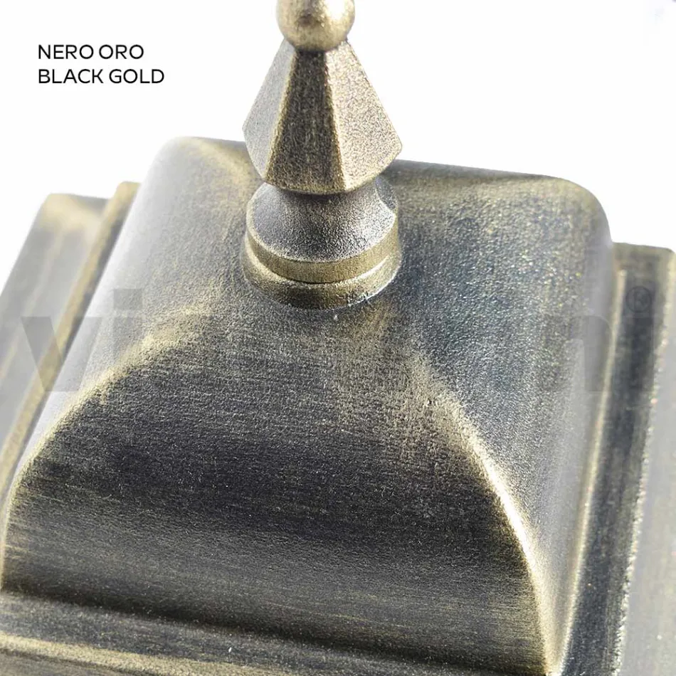 Llamba e jashtme në xhami dhe alumini në 5 dekorime të ndryshme - Alkimist Viadurini