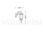 Llamba e jashtme e stilit të cilësisë së mirë në alumin të bardhë Prodhuar në Itali - Dodo Viadurini