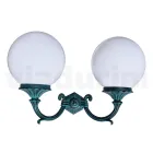 Llambë Kopshti me 2 Drita Akrilike dhe Strukturë Alumini - Trovanero Viadurini