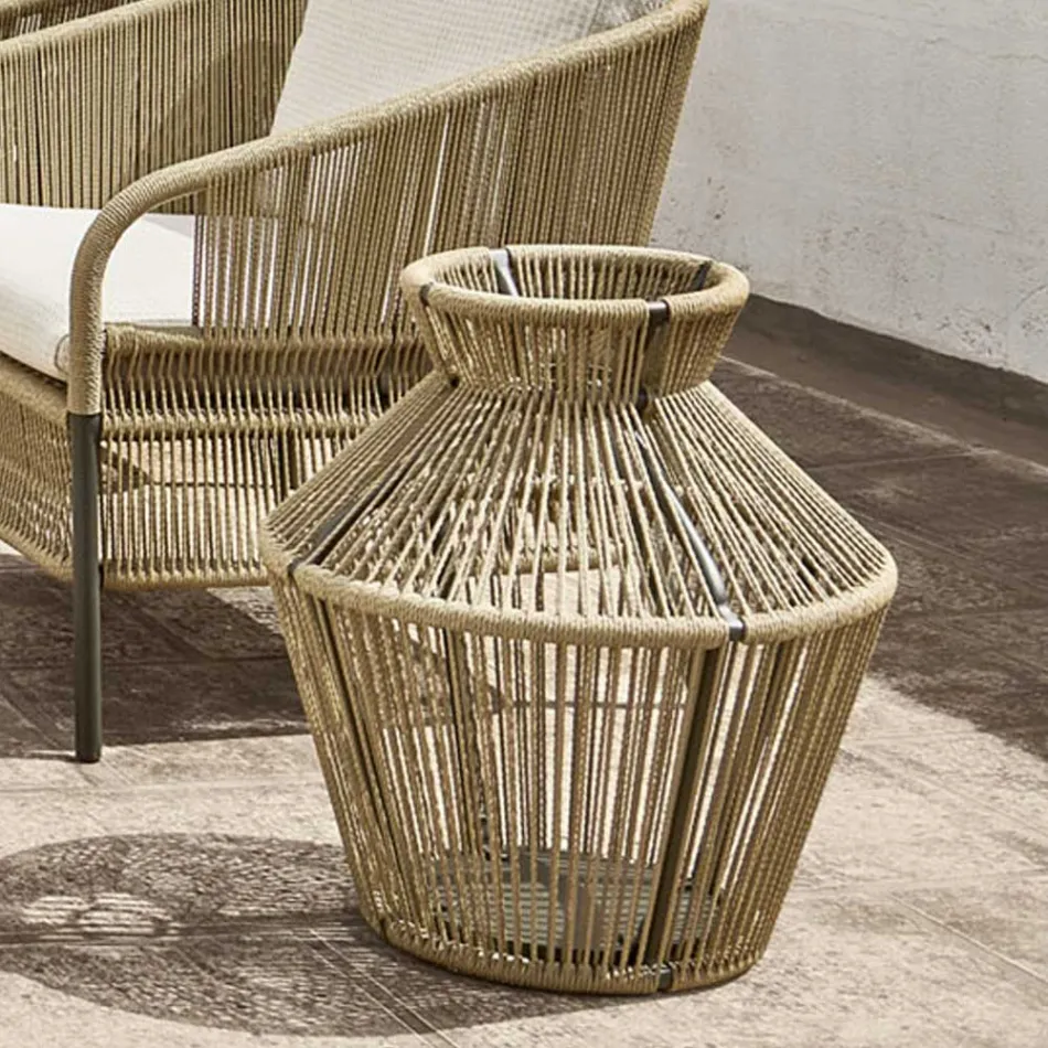 Llamba kopshti me fibra dhe alumini e prodhuar në Itali - Kriket nga Varaschin Viadurini