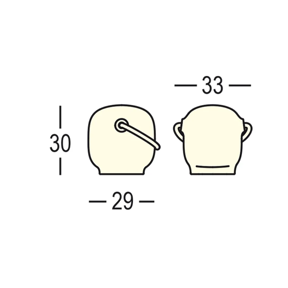 Llambë Kopshti në Polietileni me Dorezë Prodhuar në Itali - Galicia Viadurini