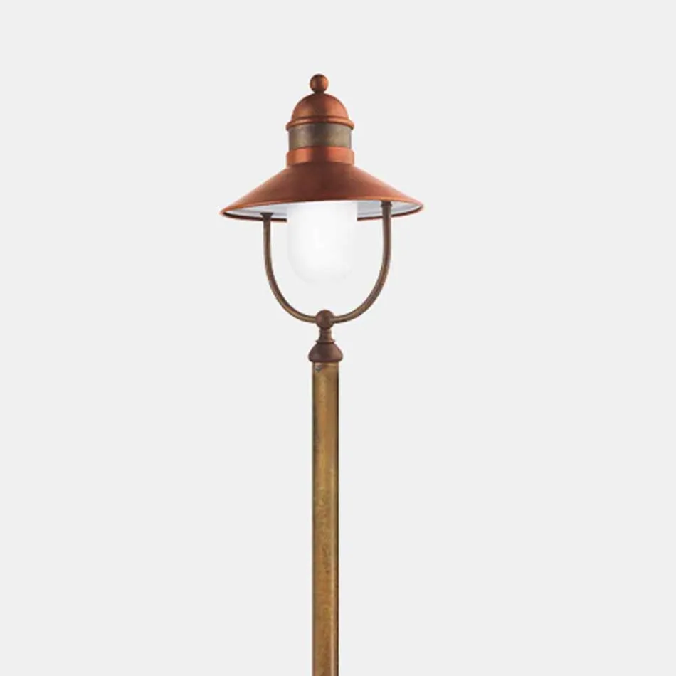 Garden Lamp Lamppost Vintage tunxh dhe bakër 3 Madhësitë - Borgo nga Il Fanale Viadurini