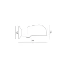 Llambë muri e punuar me dorë në Toskan Majolica Prodhuar në Itali - Toscot Bistrò Viadurini