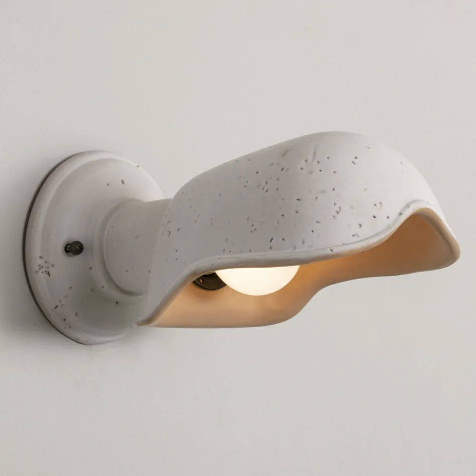 Llambë muri e punuar me dorë në Toskan Majolica Prodhuar në Itali - Toscot Bistrò Viadurini