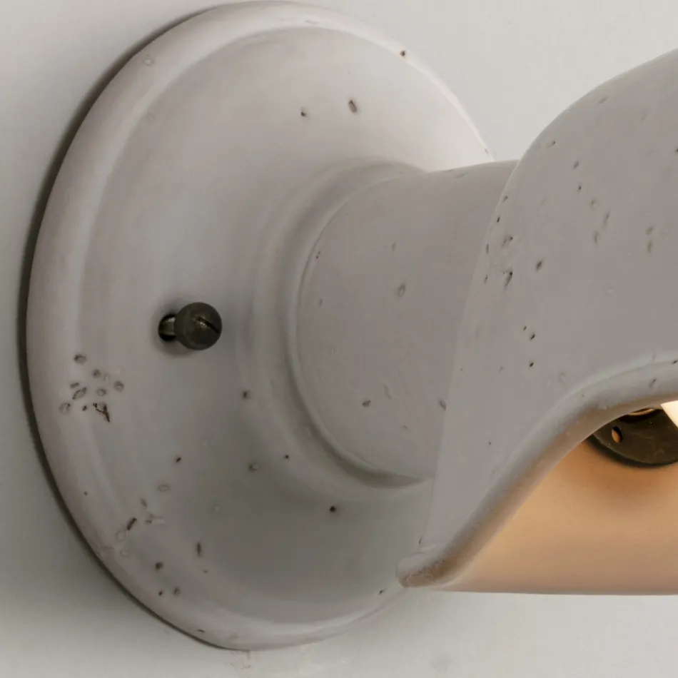 Llambë muri e punuar me dorë në Toskan Majolica Prodhuar në Itali - Toscot Bistrò Viadurini